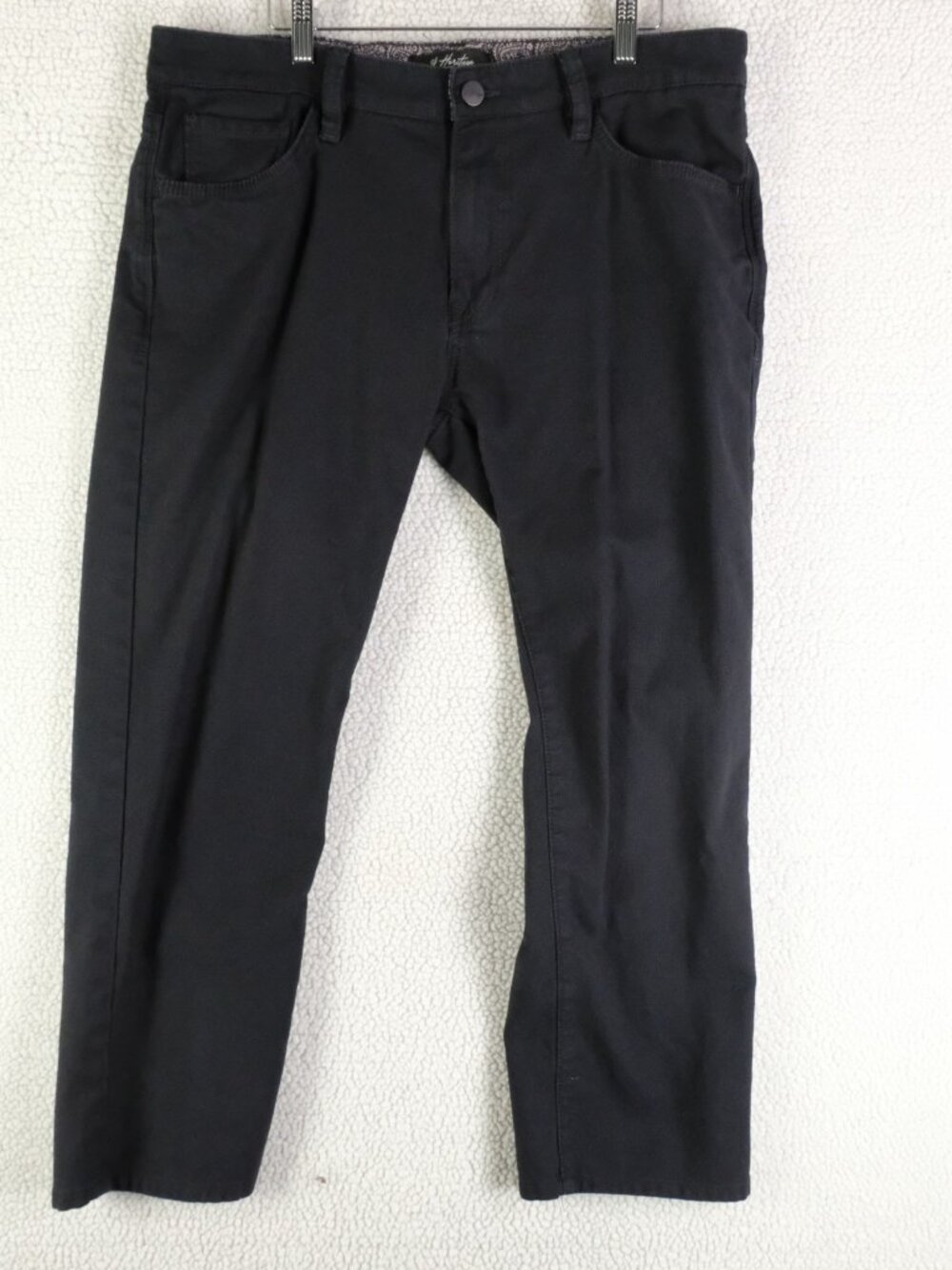 34 Heritage Courage Jeans Mens 36X28 Black Mid Rise Straight Lightweight Stretch